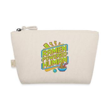 Ramen Powered Human Loves Noodle Bowl Ramen Chef - Organic Pouch - nature - Front