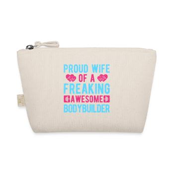 Motivation en forme : Fière épouse d’un bodybuilder cadeau - Trousse biologique - nature - Devant