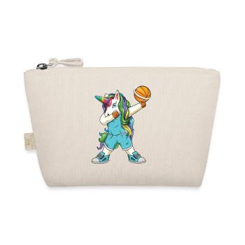 Lustiges Dabbing Basketball Unicorn Baller Sportgeschenk - Bio-Täschchen - Natur - Vorne