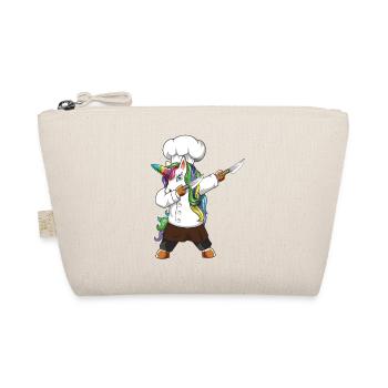 Lustiges Dabbing Chef Unicorn Cheficorn Kochgeschenk - Bio-Täschchen - Natur - Vorne