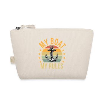 My Boat My Rules Funny Boating Captain - Organic Pouch - nature - Front