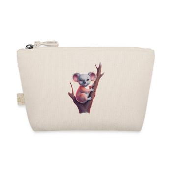 Cute koala on tree trunk for children and - Organic Pouch - nature - Front