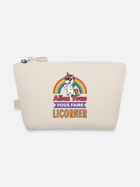 Unicorn Rebel - go get all done - Organic Pouch - nature - Front