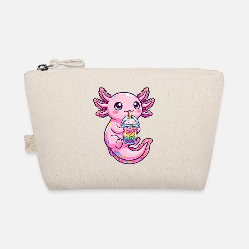 Pink Axolotl Boba Tea - Organic Pouch - nature