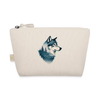 Blue wolf in the forest - Organic Pouch - nature - Front