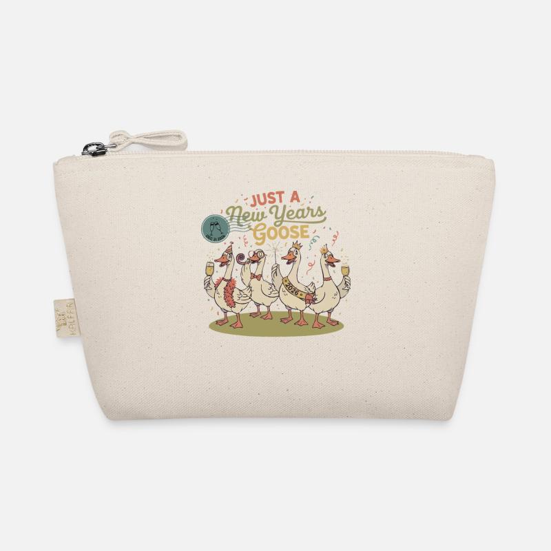 Just A New Year's Goose 2026 Celebration Design Organic Pouch