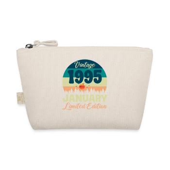 Birthday January 1995 Gift Vintage Limited - Organic Pouch - nature - Front