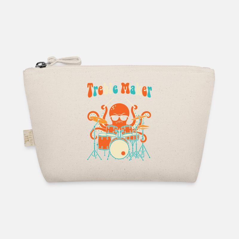 Treble Maker Drummer Musician Pun Drum Organic Pouch