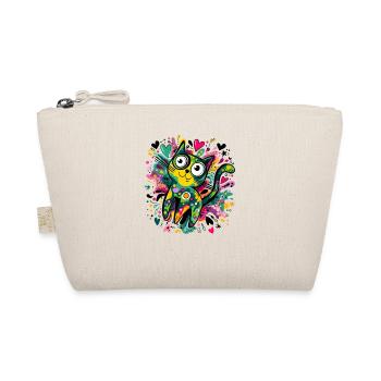 Colorful graffiti cat artwork - Organic Pouch - nature - Front