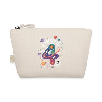 Departure into space 4th birthday children's birthday party - Organic Pouch - nature - Front
