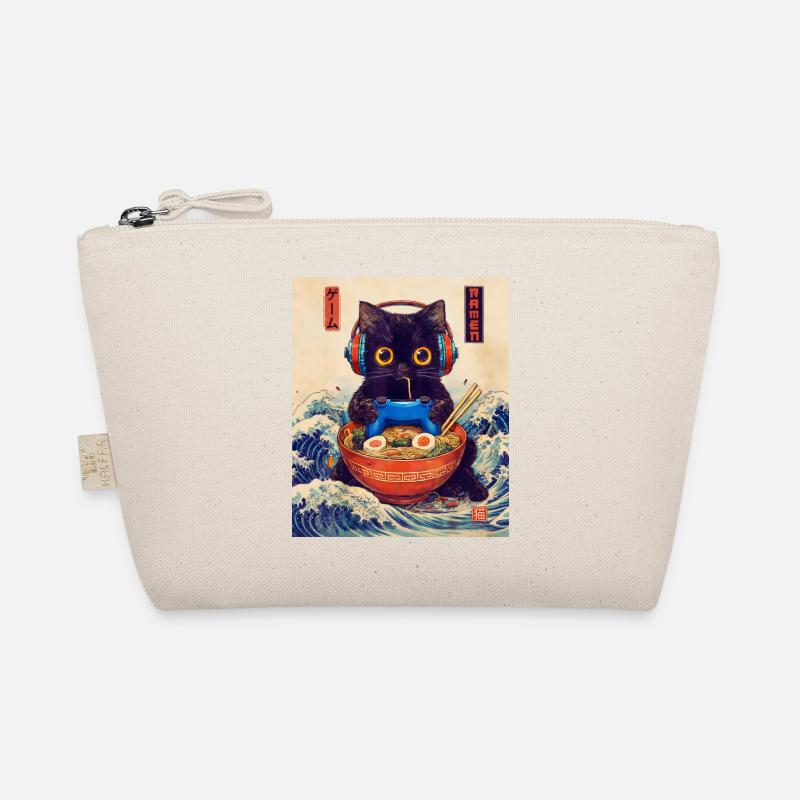 Cat Ramen Japanese Kawaii Cat Anime - Bio-Täschchen - Natur