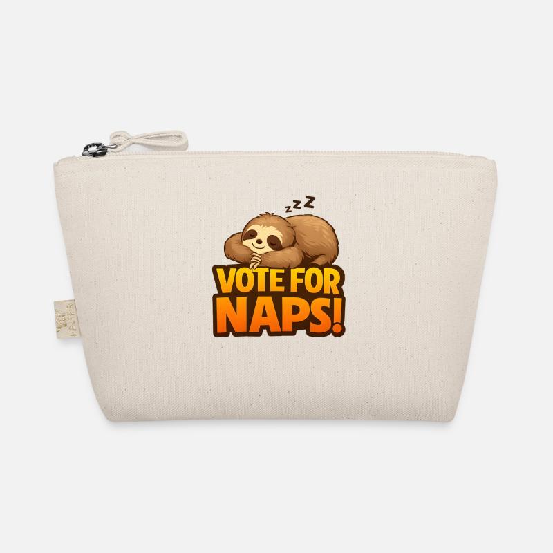 Vote For Naps Schläfer Faultier Design Bio-Täschchen