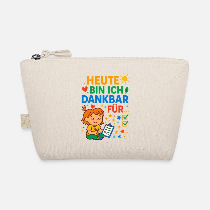 Today grateful child, gratitude learning mindfulness Organic Pouch