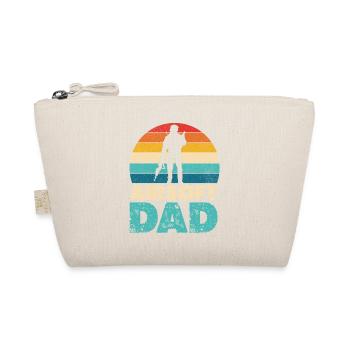 Airsoft Dad Retro Sunset Silhouette - Organic Pouch - nature - Front
