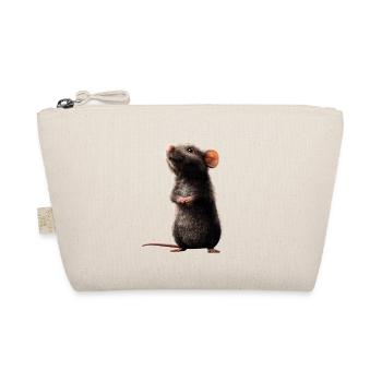 Ratte Süße Maus Nagetiere Zwergmaus Ratten Mäuse - Bio-Täschchen - Natur - Vorne