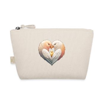 Pigeon Heart: Parental Pigeon Love - Organic Pouch - nature - Front