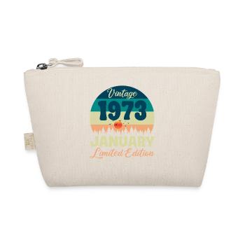 Geburtstag Januar 1973 Geschenk Vintage Limited - Bio-Täschchen - Natur - Vorne
