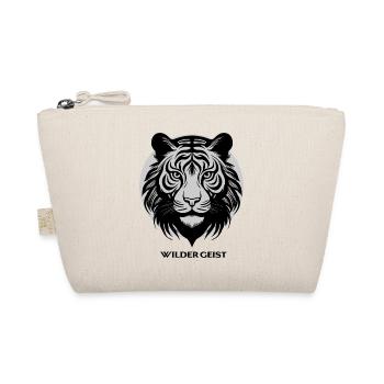 Tiger face in circle design - Organic Pouch - nature - Front