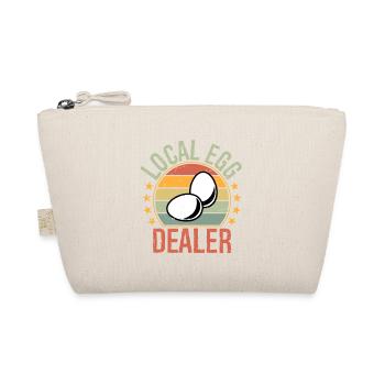Local Egg Dealer Retro Chicken Funny Farmer Easter - Organic Pouch - nature - Front