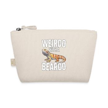 Weirdo with a Beardo Bearded Dragon - Organic Pouch - nature - Front