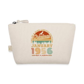 Januar 1956 Vintage-Retro-Geburtstagsgeschenk - Bio-Täschchen - Natur - Vorne