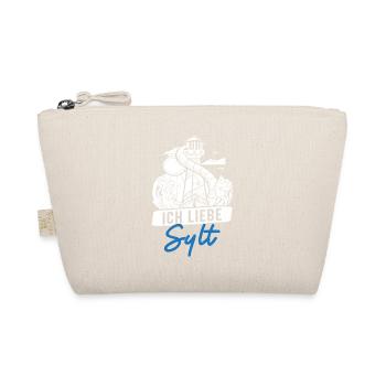 North Sea holiday I LOVE SYLT Funny - Organic Pouch - nature - Front