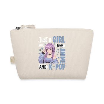 Just A Girl Who Loves Anime And K-Pop - Bio-Täschchen - Natur - Vorne