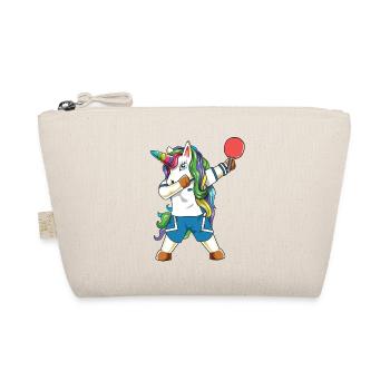 Joueur de ping-pong licorne qui fait du dab - Trousse biologique - nature - Devant
