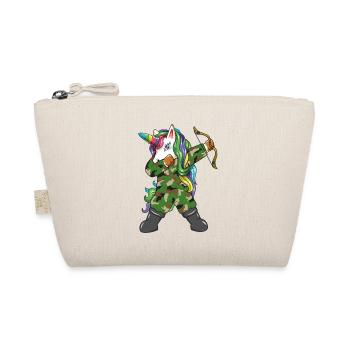 Dabbing Unicorn Hunter Camo Archer Bow Hunter - Organic Pouch - nature - Front
