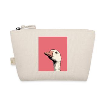 Judgmental Goose Illustration – Funny Animal Art D - Bio-Täschchen - Natur - Vorne