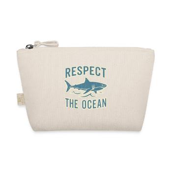 Respect The Ocean Vintage Shark Conservation - Organic Pouch - nature - Front