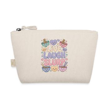 Ramen Live Laugh Slurp Japanese Food Ramen Chef - Organic Pouch - nature - Front