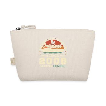 2008 Vintage Retro Birthday Gift - Organic Pouch - nature - Front