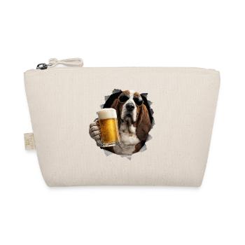 Basset Hound bier - Bio-Täschchen - Natur - Vorne
