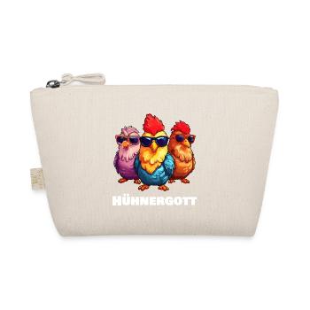 Funny Chickens Chicken God - Organic Pouch - nature - Front