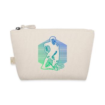 Motif drôle de floorball - Trousse biologique - nature - Devant