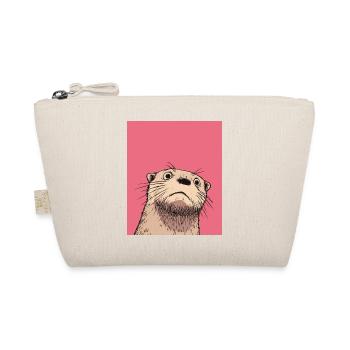 Judgmental Otter Illustration – Funny Animal Art D - Organic Pouch - nature - Front