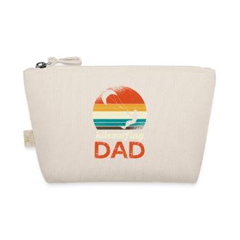 Kitesurfing Dad Retro Logo - Organic Pouch - nature - Front