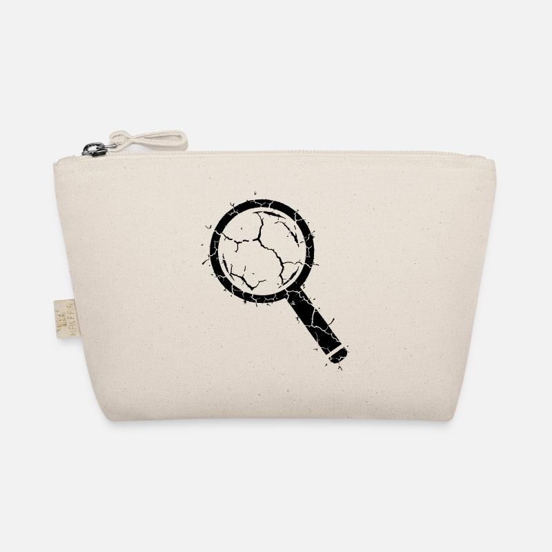 Broken magnifying glass sliver glass vector Organic Pouch