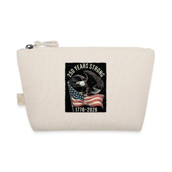 250 Years Strong 1776–2026 - Organic Pouch - nature - Front