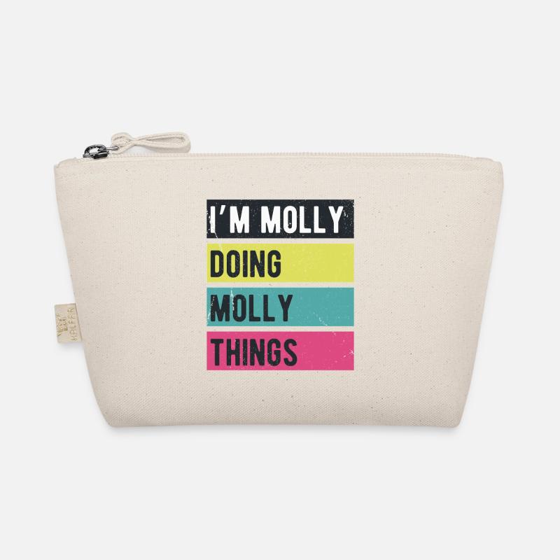 Ich bin Molly, die Molly-Dinge in Retro-Farben macht Bio-Täschchen