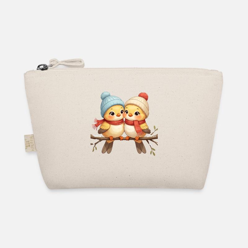 Oiseaux baisers d’hiver sur une branche Trousse biologique