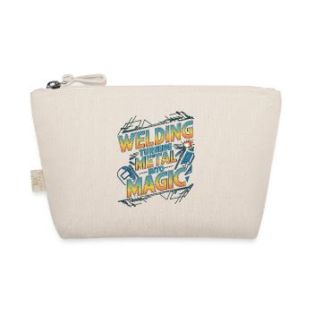 Welder Welding Turning Metal Into Magic Metalwork - Organic Pouch - nature - Front