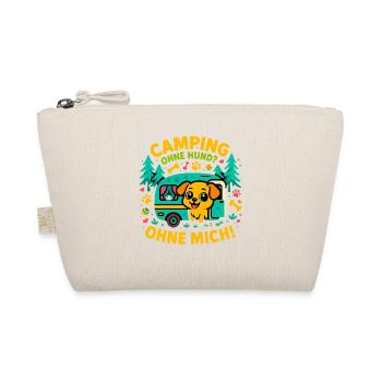 Camping Dog Love Holiday, Gift Dog Camper - Organic Pouch - nature - Front