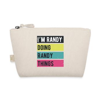 Ich bin Randy und mache Randy Things Retro Colors - Bio-Täschchen - Natur - Vorne