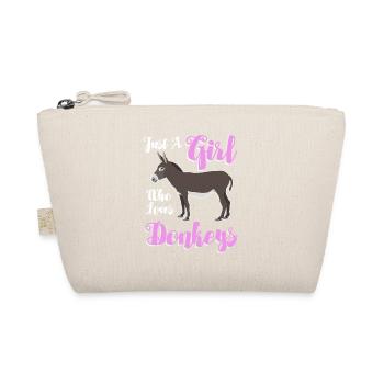 Juste une fille qui aime les ânes - Trousse biologique - nature - Devant