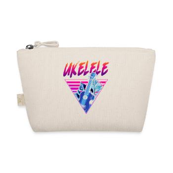 Hawaiian Ukulele Uke Retro 80s 90s - Organic Pouch - nature - Front
