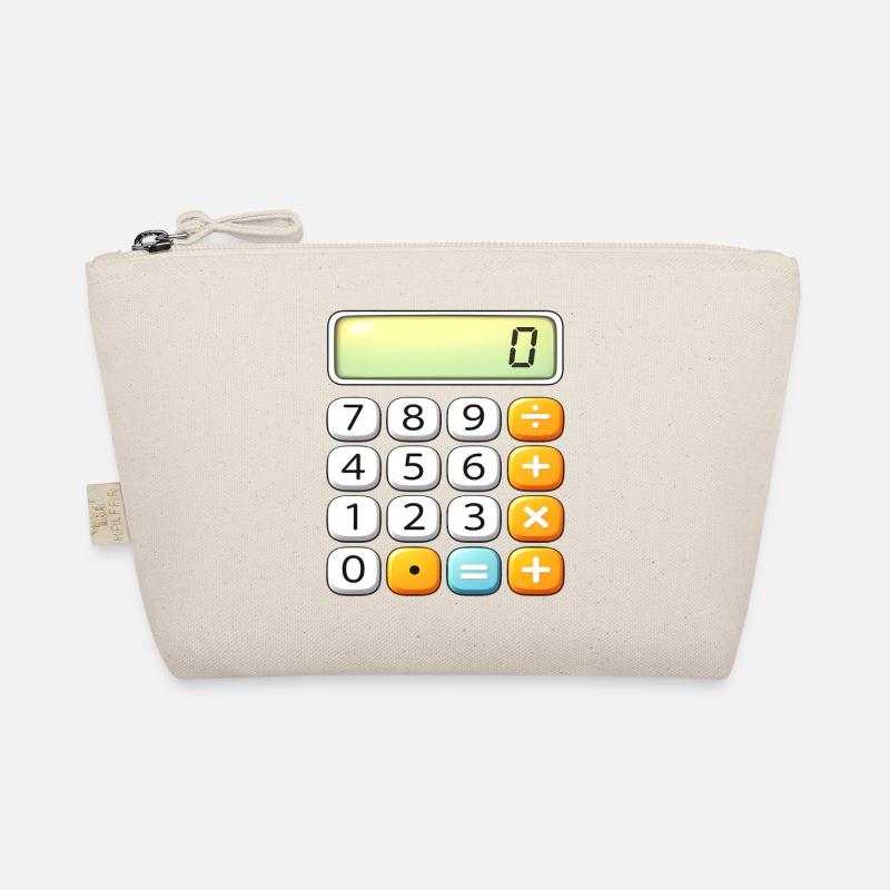 Icône de calculatrice néon Tee Trousse biologique