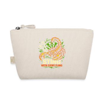 Darts | Sting with every Fling - Skorpion - Organic Pouch - nature - Front