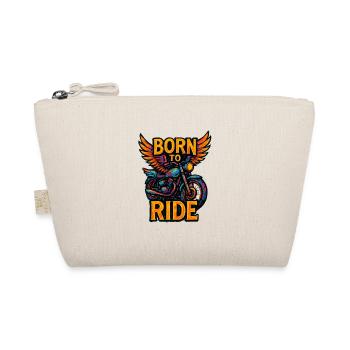 Born to Ride - Motorcycle - Biker - Organic Pouch - nature - Front